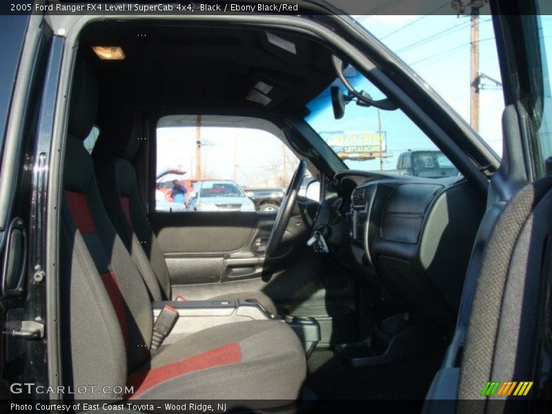 Black / Ebony Black/Red 2005 Ford Ranger FX4 Level II SuperCab 4x4