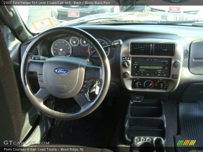 Black / Ebony Black/Red 2005 Ford Ranger FX4 Level II SuperCab 4x4
