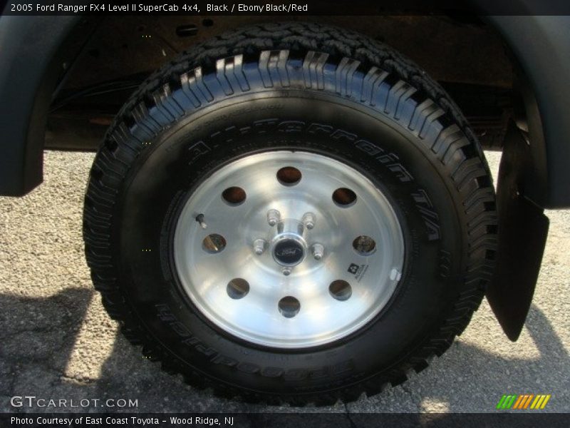 Black / Ebony Black/Red 2005 Ford Ranger FX4 Level II SuperCab 4x4