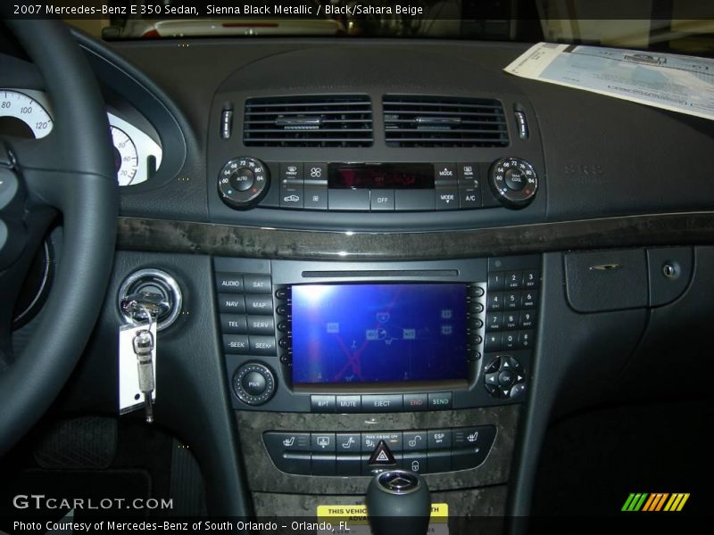 Sienna Black Metallic / Black/Sahara Beige 2007 Mercedes-Benz E 350 Sedan