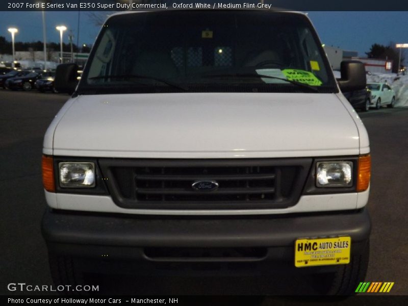 Oxford White / Medium Flint Grey 2007 Ford E Series Van E350 Super Duty Commercial