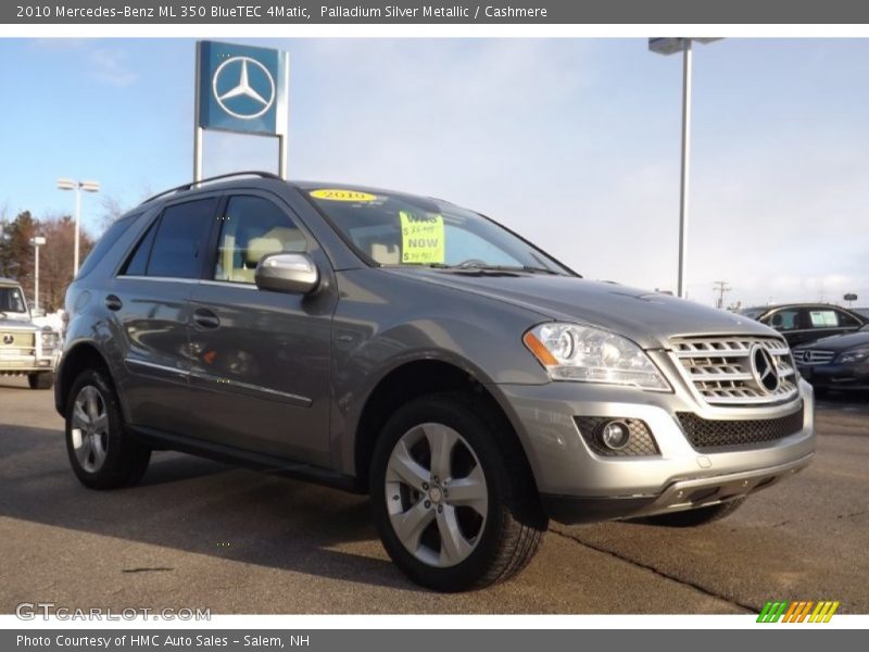 Palladium Silver Metallic / Cashmere 2010 Mercedes-Benz ML 350 BlueTEC 4Matic