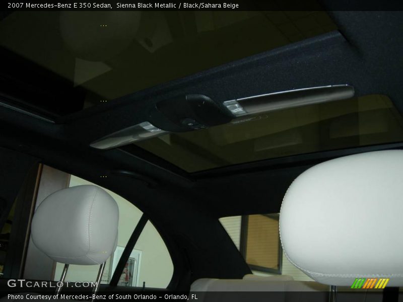 Sienna Black Metallic / Black/Sahara Beige 2007 Mercedes-Benz E 350 Sedan