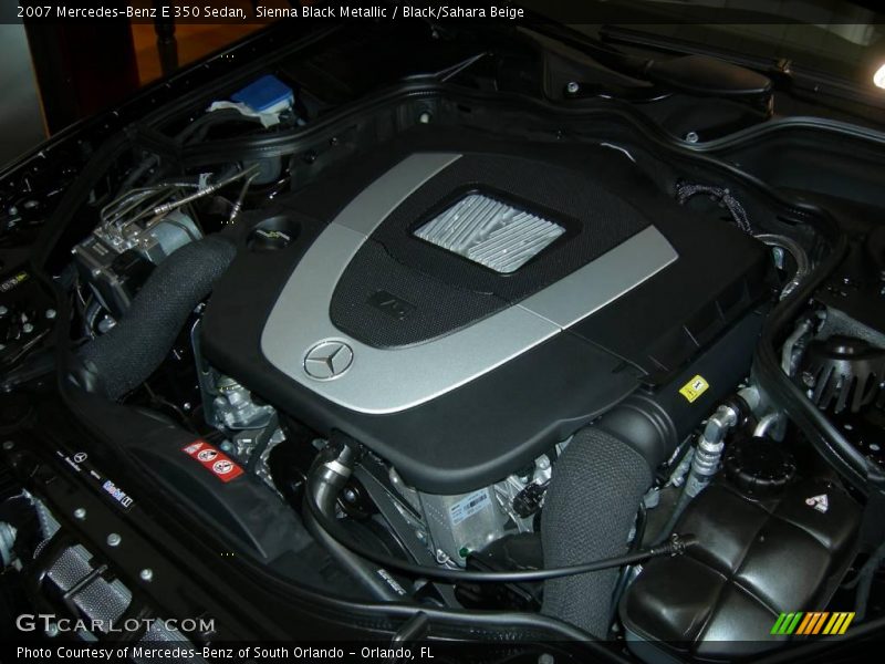 Sienna Black Metallic / Black/Sahara Beige 2007 Mercedes-Benz E 350 Sedan