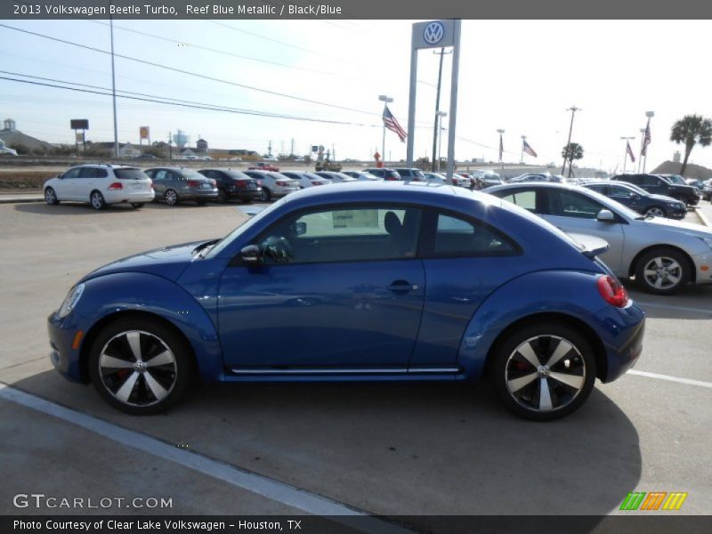 Reef Blue Metallic / Black/Blue 2013 Volkswagen Beetle Turbo