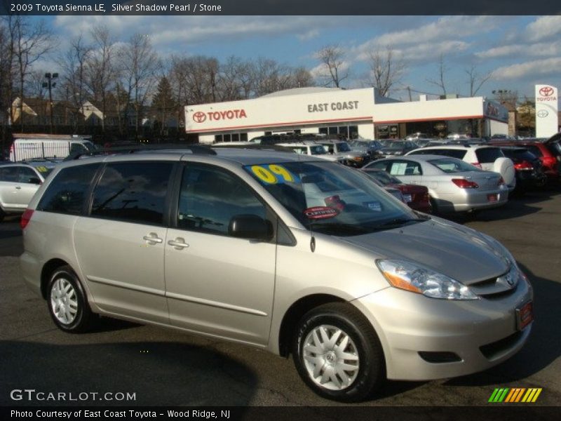 Silver Shadow Pearl / Stone 2009 Toyota Sienna LE