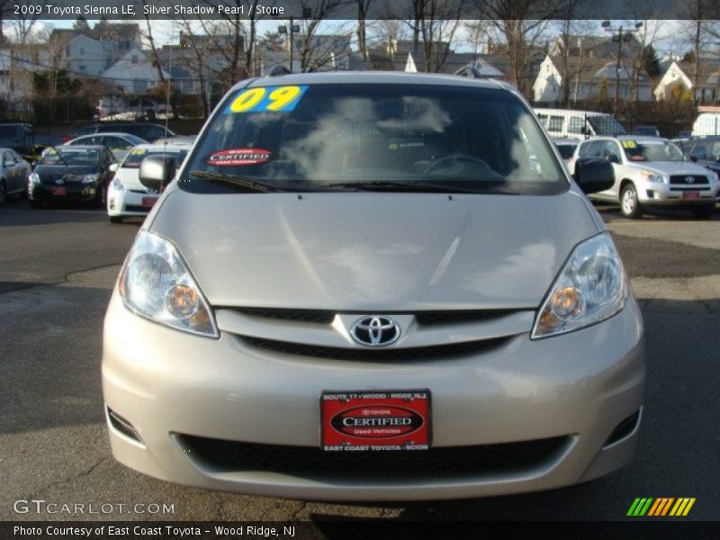 Silver Shadow Pearl / Stone 2009 Toyota Sienna LE