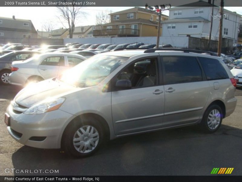 Silver Shadow Pearl / Stone 2009 Toyota Sienna LE