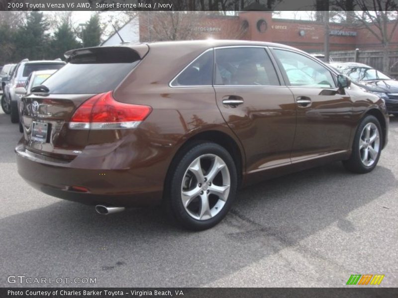 Sunset Bronze Mica / Ivory 2009 Toyota Venza V6 AWD