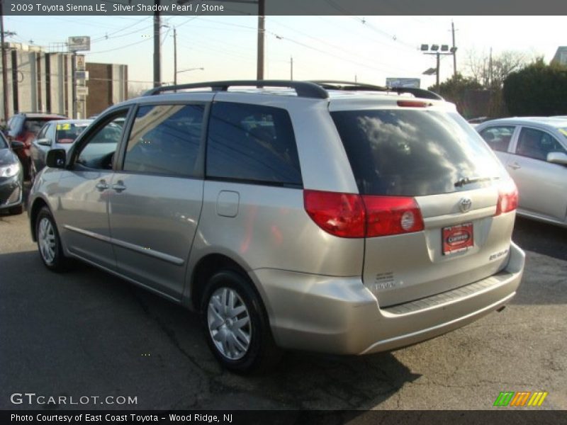 Silver Shadow Pearl / Stone 2009 Toyota Sienna LE