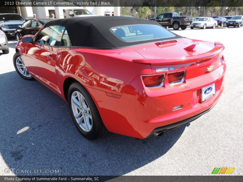 Victory Red / Black 2013 Chevrolet Camaro LT Convertible