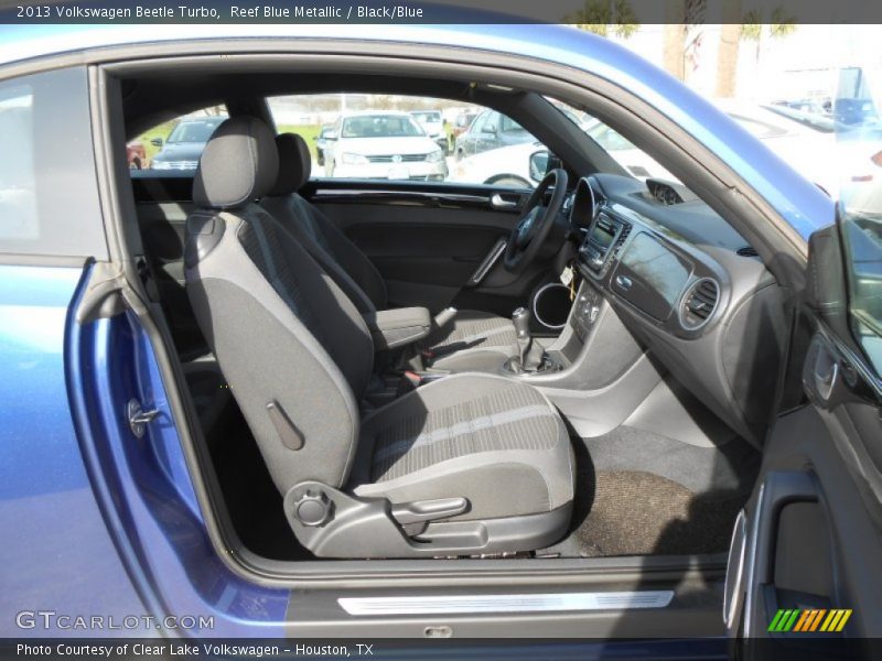Reef Blue Metallic / Black/Blue 2013 Volkswagen Beetle Turbo