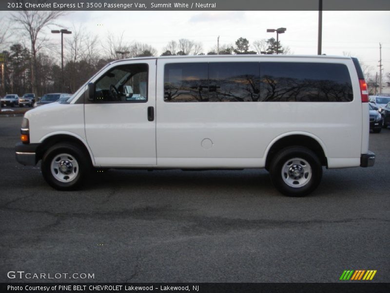 Summit White / Neutral 2012 Chevrolet Express LT 3500 Passenger Van