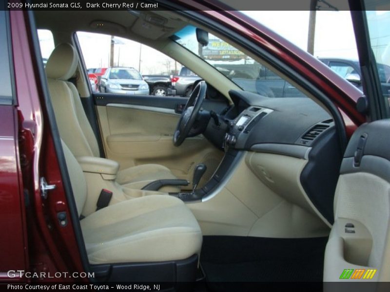Dark Cherry Red / Camel 2009 Hyundai Sonata GLS