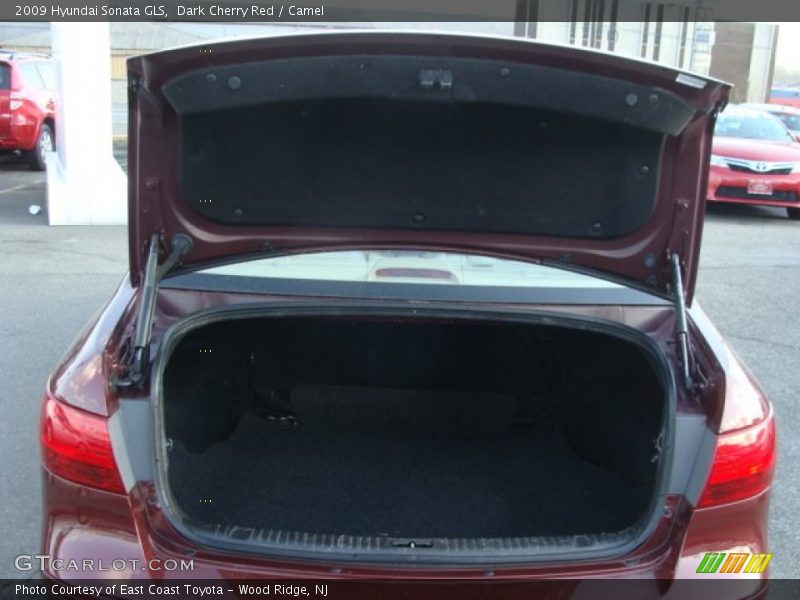 Dark Cherry Red / Camel 2009 Hyundai Sonata GLS