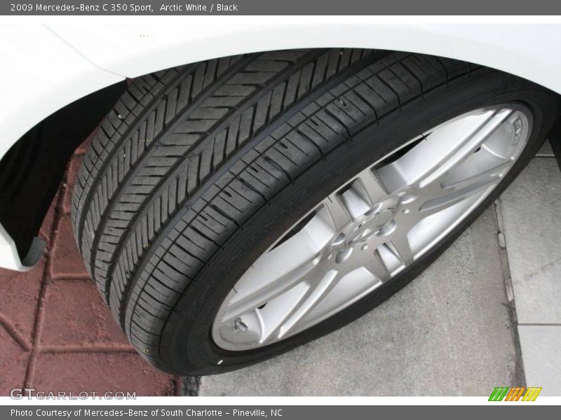 Arctic White / Black 2009 Mercedes-Benz C 350 Sport