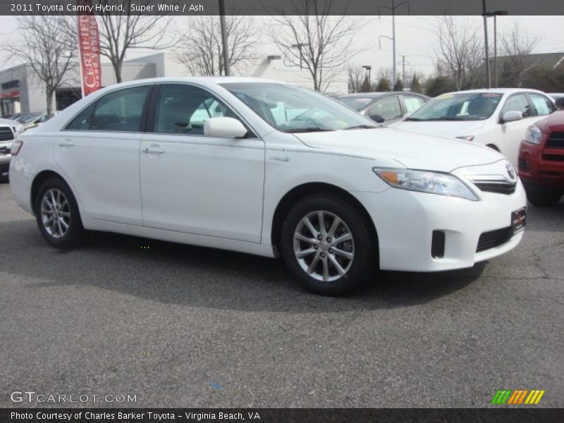 Super White / Ash 2011 Toyota Camry Hybrid