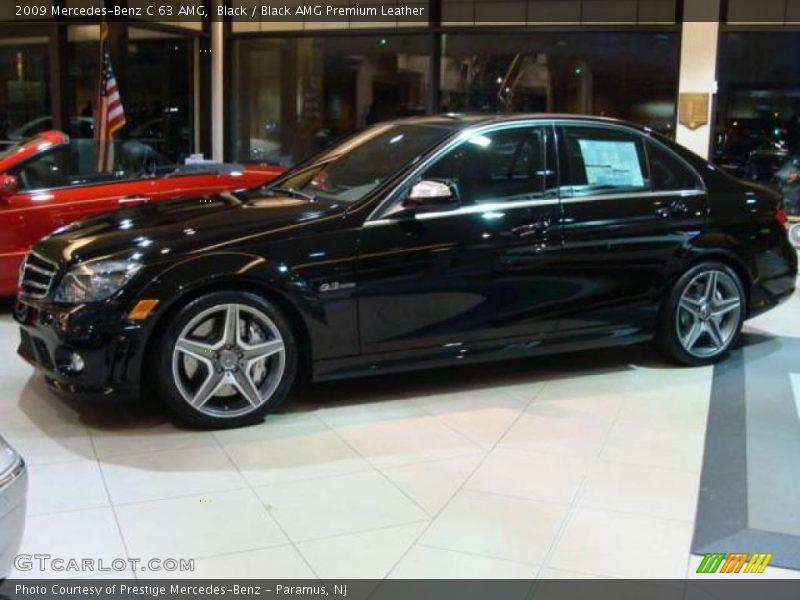 Black / Black AMG Premium Leather 2009 Mercedes-Benz C 63 AMG