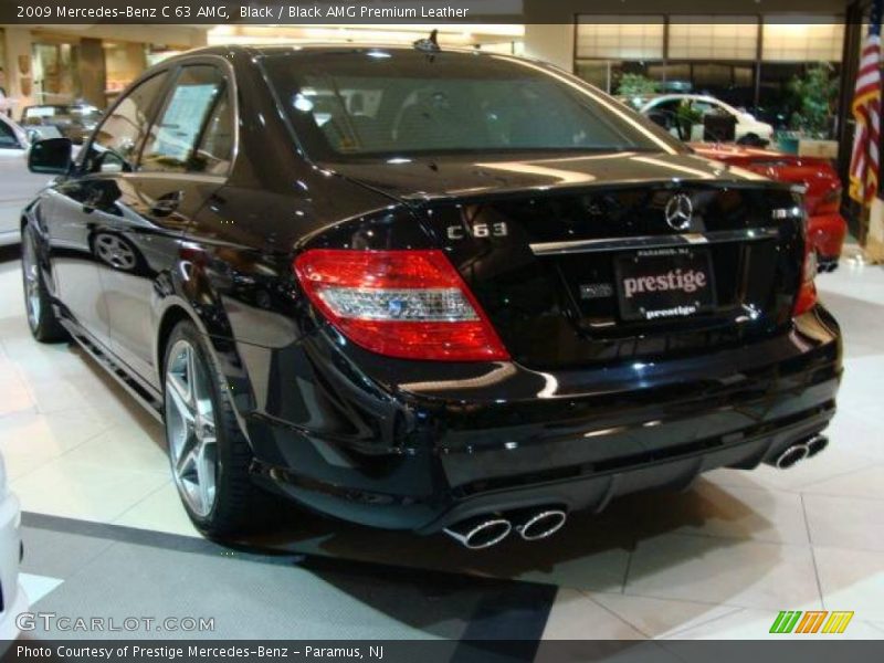 Black / Black AMG Premium Leather 2009 Mercedes-Benz C 63 AMG