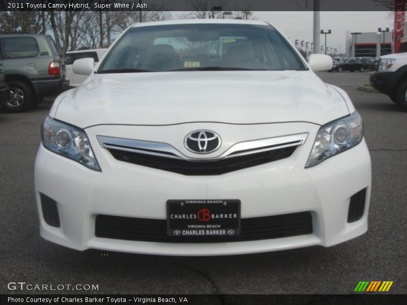 Super White / Ash 2011 Toyota Camry Hybrid