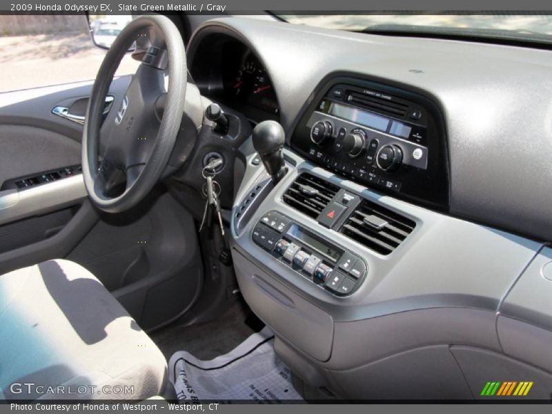 Slate Green Metallic / Gray 2009 Honda Odyssey EX