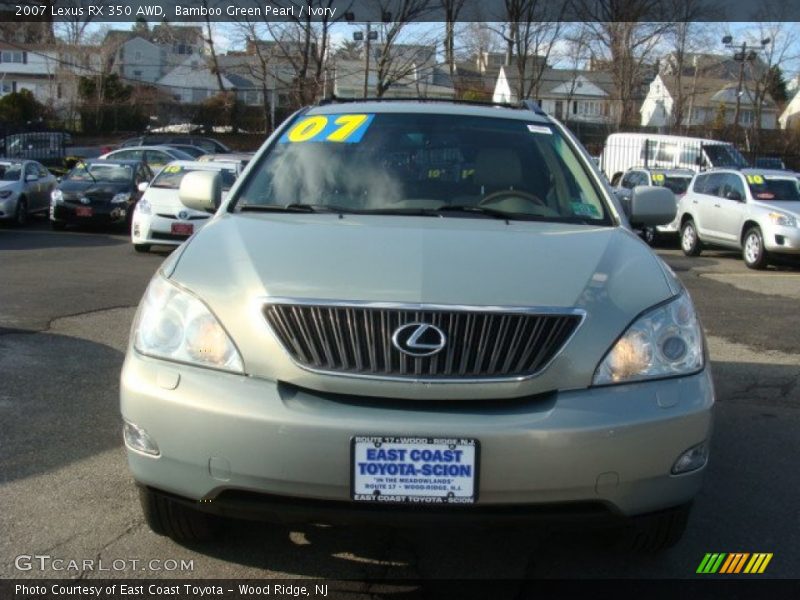 Bamboo Green Pearl / Ivory 2007 Lexus RX 350 AWD