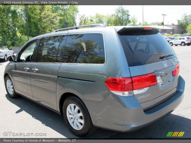 Slate Green Metallic / Gray 2009 Honda Odyssey EX