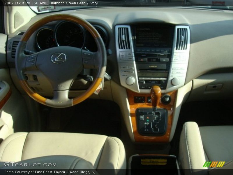 Bamboo Green Pearl / Ivory 2007 Lexus RX 350 AWD