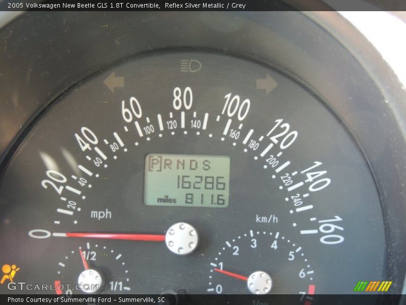 Reflex Silver Metallic / Grey 2005 Volkswagen New Beetle GLS 1.8T Convertible