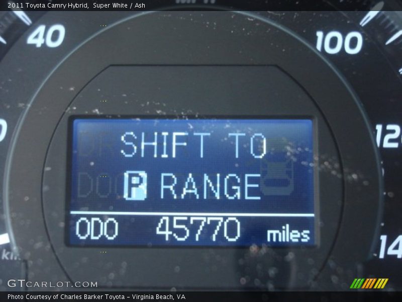 Super White / Ash 2011 Toyota Camry Hybrid