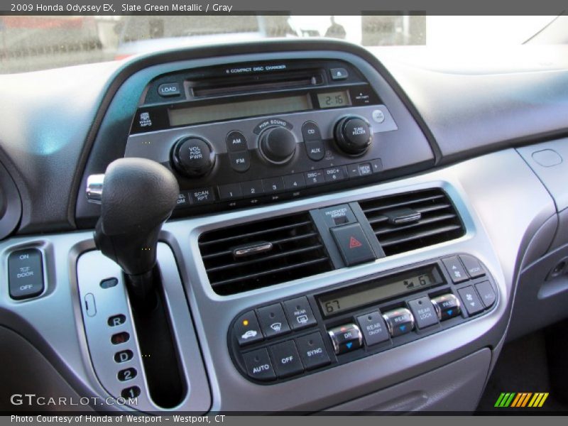 Slate Green Metallic / Gray 2009 Honda Odyssey EX