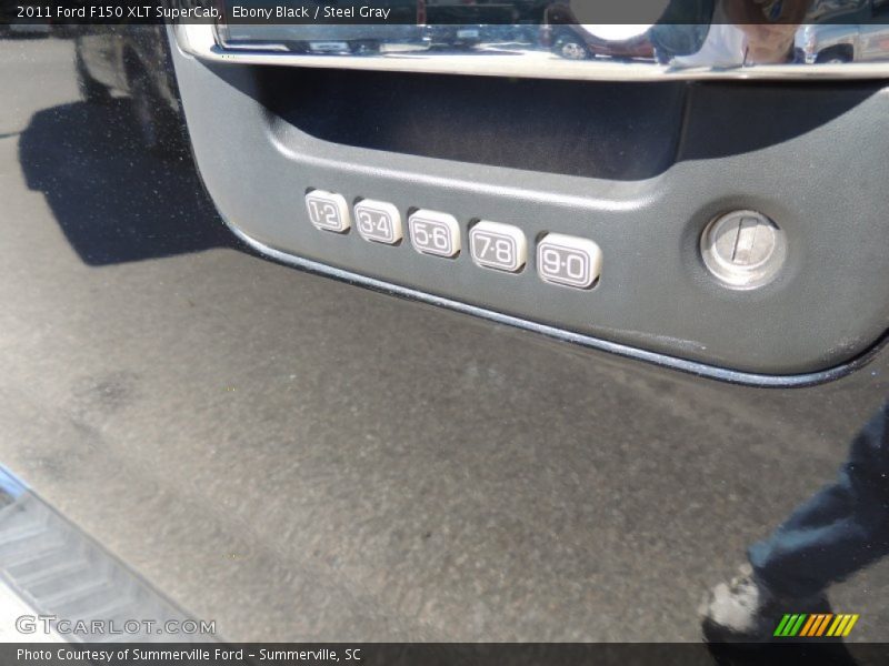 Ebony Black / Steel Gray 2011 Ford F150 XLT SuperCab