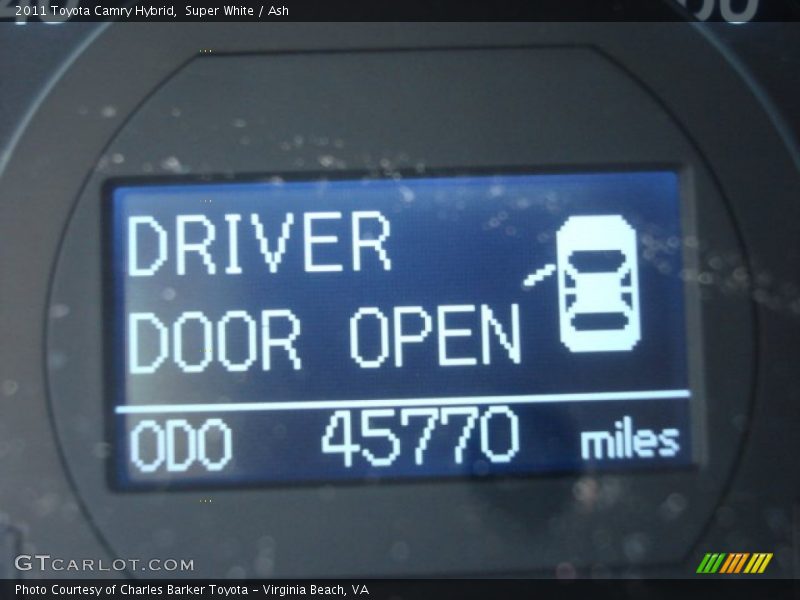 Super White / Ash 2011 Toyota Camry Hybrid