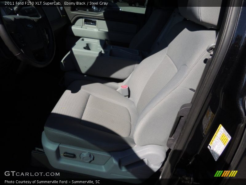 Ebony Black / Steel Gray 2011 Ford F150 XLT SuperCab