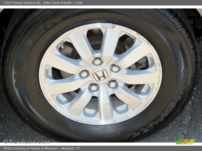 Slate Green Metallic / Gray 2009 Honda Odyssey EX
