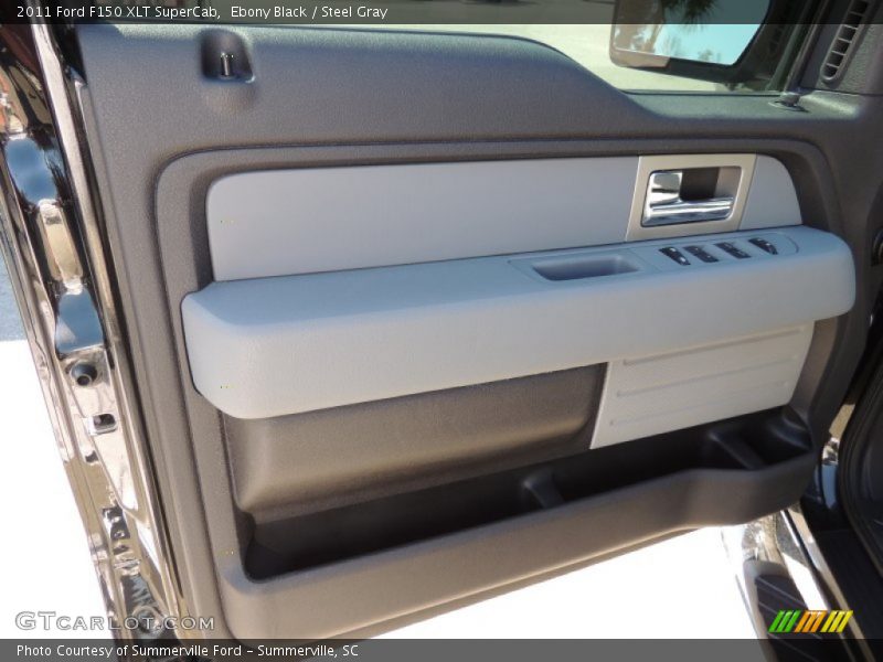 Ebony Black / Steel Gray 2011 Ford F150 XLT SuperCab
