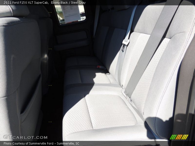Ebony Black / Steel Gray 2011 Ford F150 XLT SuperCab