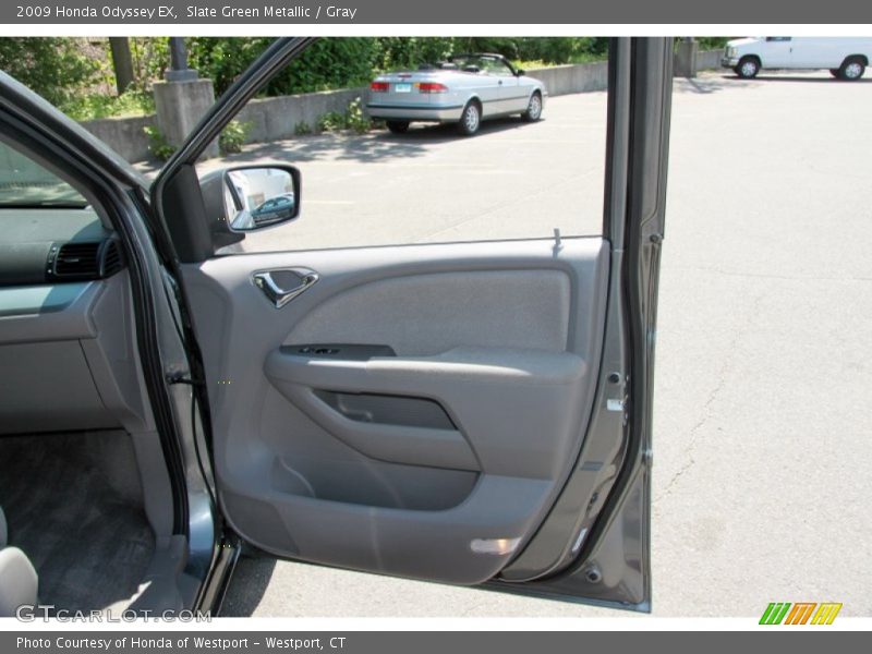 Slate Green Metallic / Gray 2009 Honda Odyssey EX
