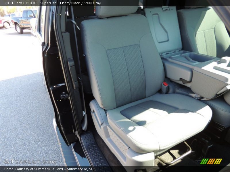 Ebony Black / Steel Gray 2011 Ford F150 XLT SuperCab