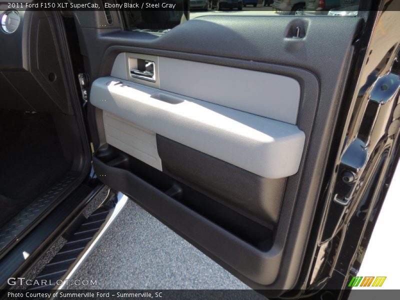 Ebony Black / Steel Gray 2011 Ford F150 XLT SuperCab