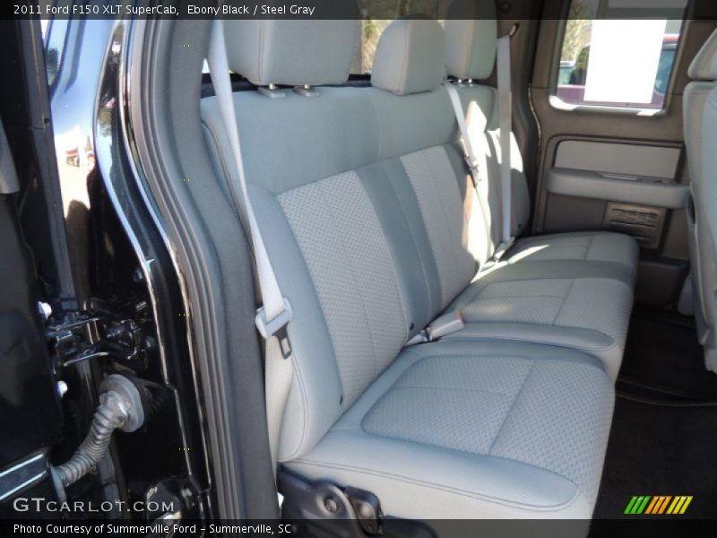 Ebony Black / Steel Gray 2011 Ford F150 XLT SuperCab