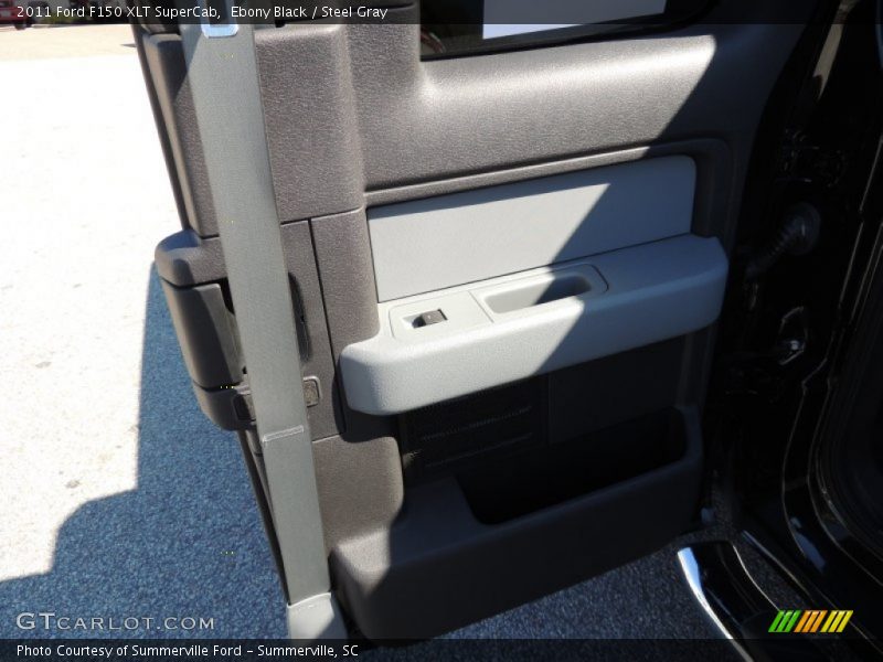 Ebony Black / Steel Gray 2011 Ford F150 XLT SuperCab