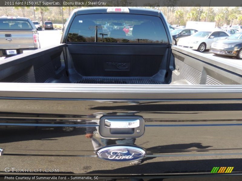 Ebony Black / Steel Gray 2011 Ford F150 XLT SuperCab