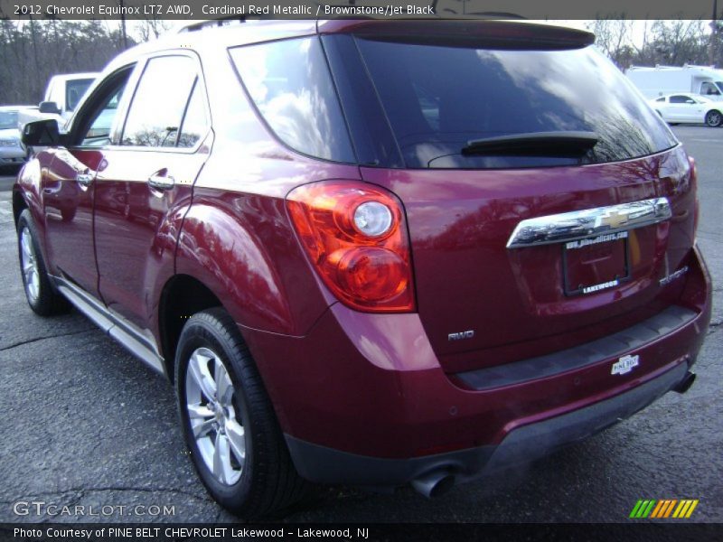 Cardinal Red Metallic / Brownstone/Jet Black 2012 Chevrolet Equinox LTZ AWD