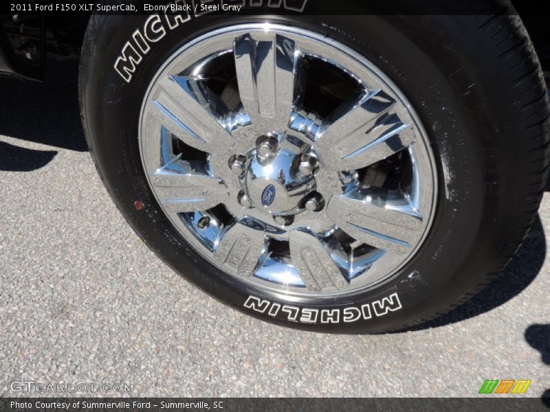 Ebony Black / Steel Gray 2011 Ford F150 XLT SuperCab