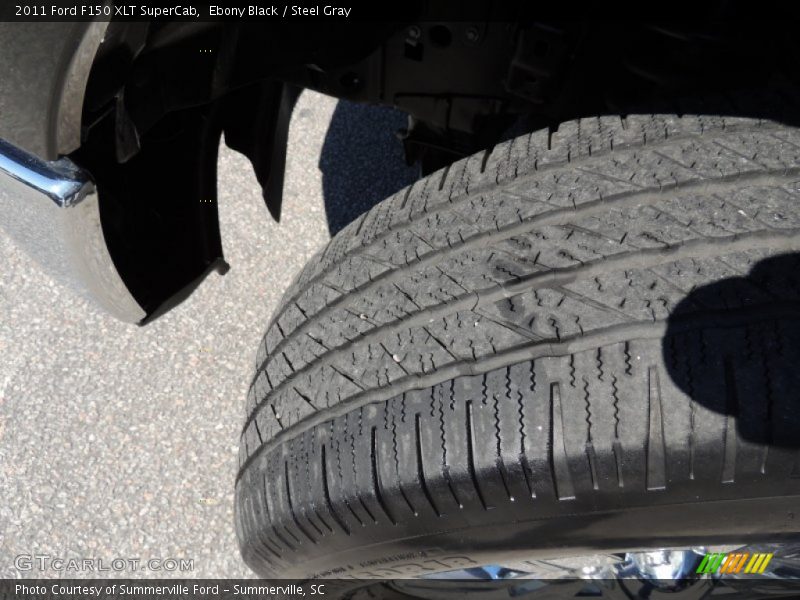 Ebony Black / Steel Gray 2011 Ford F150 XLT SuperCab