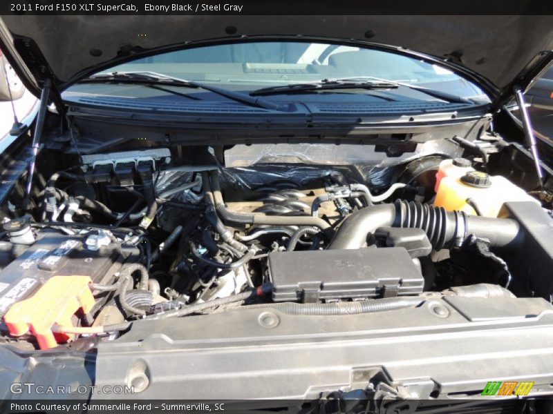 Ebony Black / Steel Gray 2011 Ford F150 XLT SuperCab