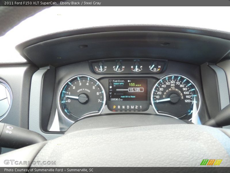Ebony Black / Steel Gray 2011 Ford F150 XLT SuperCab