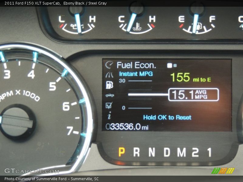 Ebony Black / Steel Gray 2011 Ford F150 XLT SuperCab