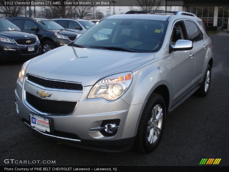 Silver Ice Metallic / Jet Black 2012 Chevrolet Equinox LTZ AWD